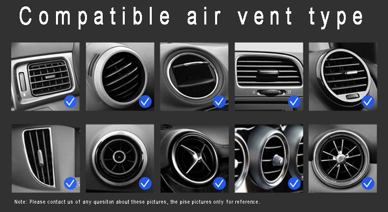 360 degree rotation air vent Car Phone Mount Holder for Car for Iphone 11 max pro cell phone