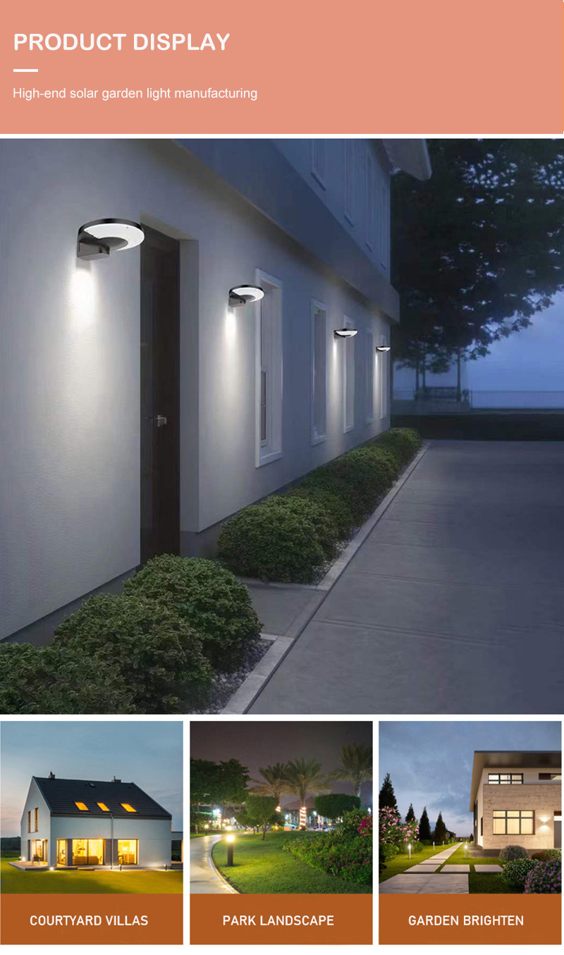 Garden Ip65 Solar Fence Wall Mounted Lights Led Garage Pathway Porch Balcony
