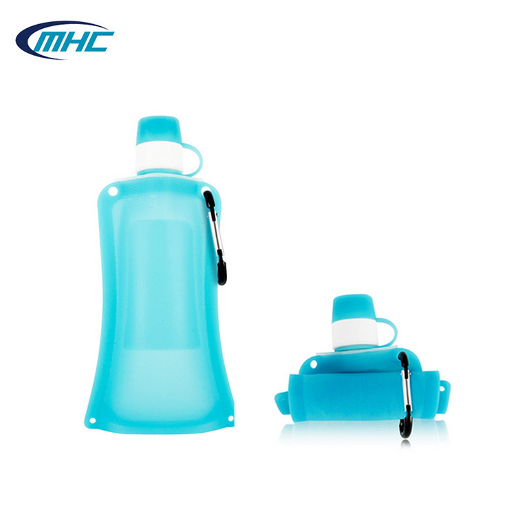 Silicone Bag Pouch Hiking Customized Double Sealing Collapsible 500ml Drinking Water