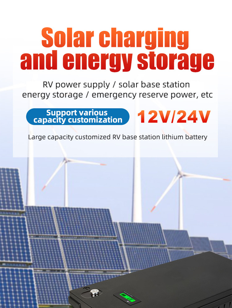 High Capacity 400AH 12V Lithium Ion Battery RV Battery For Solar Energy