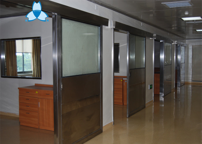 Anti - Radiation Automatic Hospital Doors With Sliding Single Leaf , Easy Clean And Antibiosis