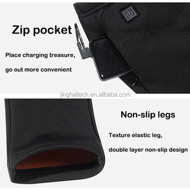 100% Cotton Rechargeable Heated Vest Pants Multifunctional Elastic Waist