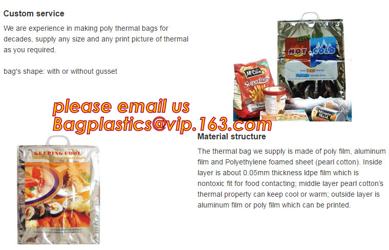 custom bulk waterproof large soft folding food delivery picnic lunch tote grocery cooler bag aluminum foil thermal bags