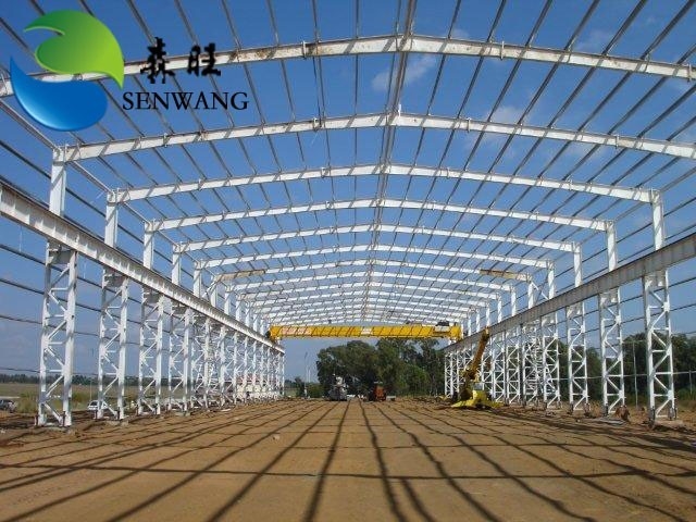 Crane Beam Q345 Main Frame Steel Storage Building For Heavy Duty Storage