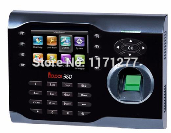 Hot Sale 8000 Fingerprint Users Iclock360 Biometric Tcp/Ip Reader Time Clock Fingerprint Time Attendance