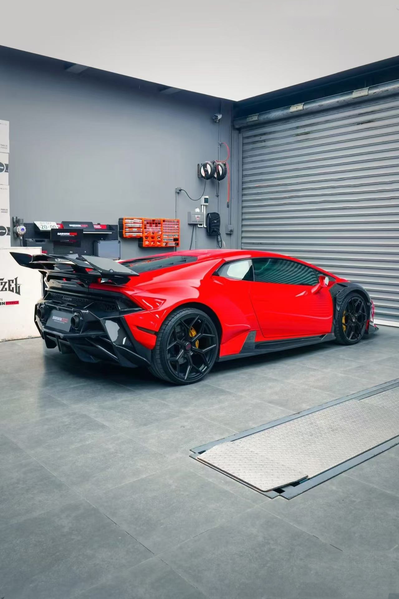 Huracan LP580 610 Carbon Fiber Body Kit EVO Replace Front Bumper Wheel Arch
