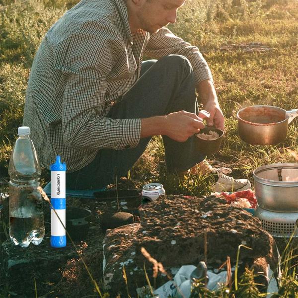 Water Purifier Water Filter Straw With Emergency Accessories For Outdoor Camping Hiking Traveling Family Backpacking