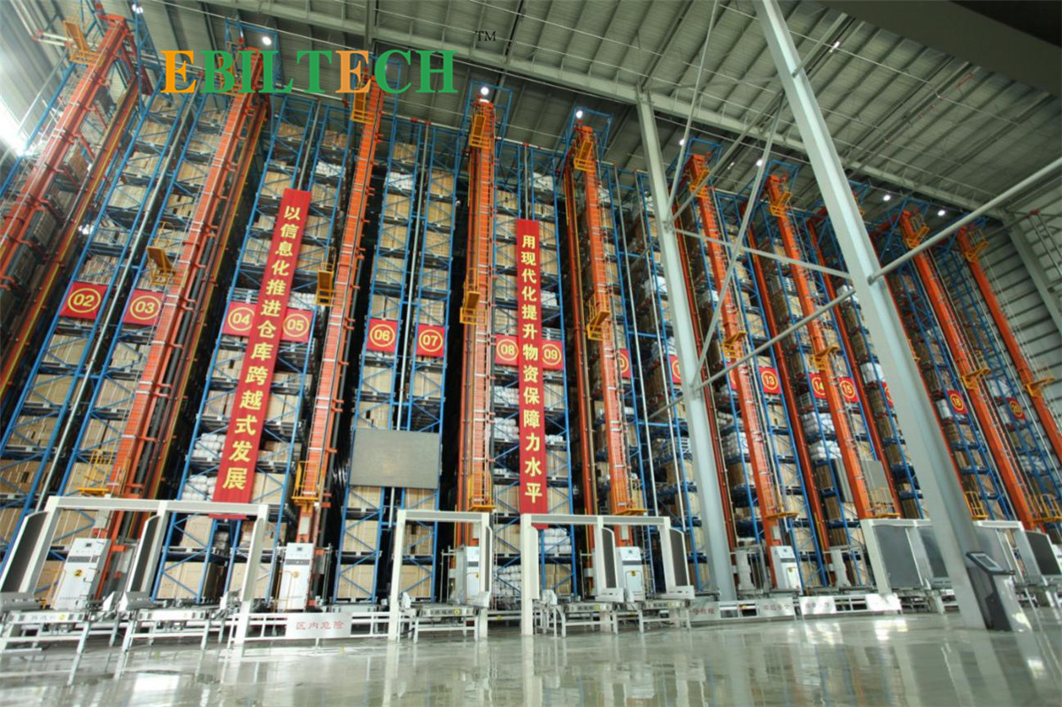 Warehouse Storage Asrs Racking System Powder Coated Finish 10 - 24m Height