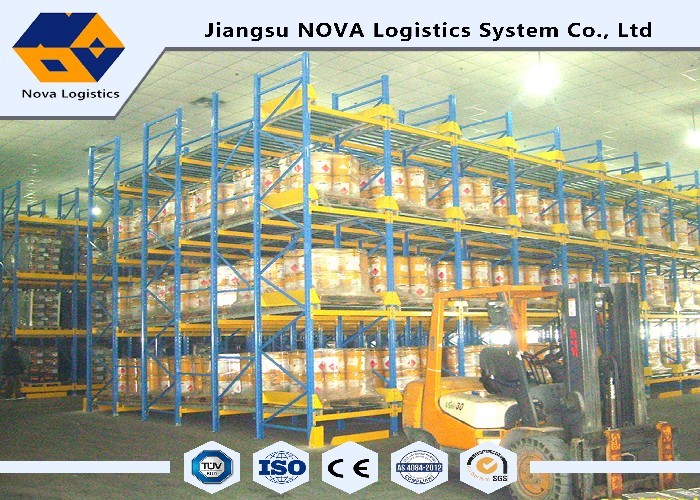 Adjustable Selective Live Pallet Storage , Long Span Shelving For Temporary Storage