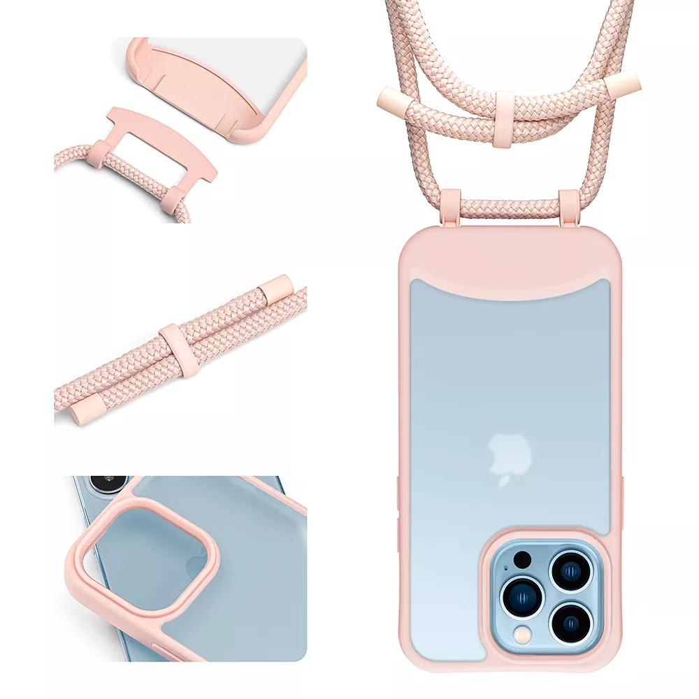 Detachable Crossbody Lanyard Mobile Phones For Iphone 13 14 Pro Max Phone Case Cover