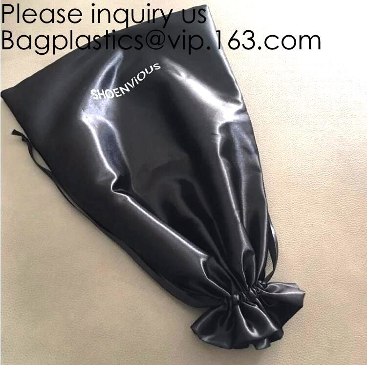 Satin Gift Bag For Gym,Low MOQ Customized Logo Size Satin Drawstring Bag,Drawstring Pouch For Cosmetic, bagease package