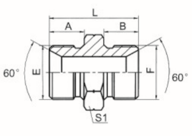 Trivalent Zinc BSP Threaded G5/8" *14 Pipe Tube Fittings