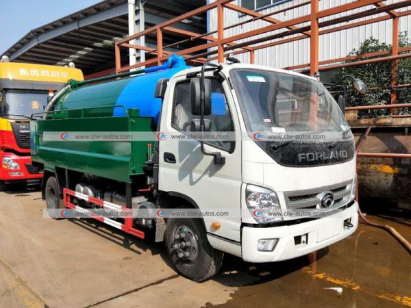 Forland 5,000Liters Sewage Tank 2,000Liters Water Tank High Pressure Cleaning