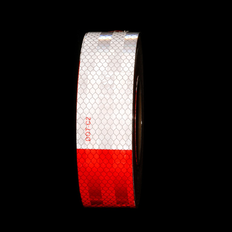 Custom Prismatic Dot C2 Reflective Tape Reflective Warning Sticker on Truck