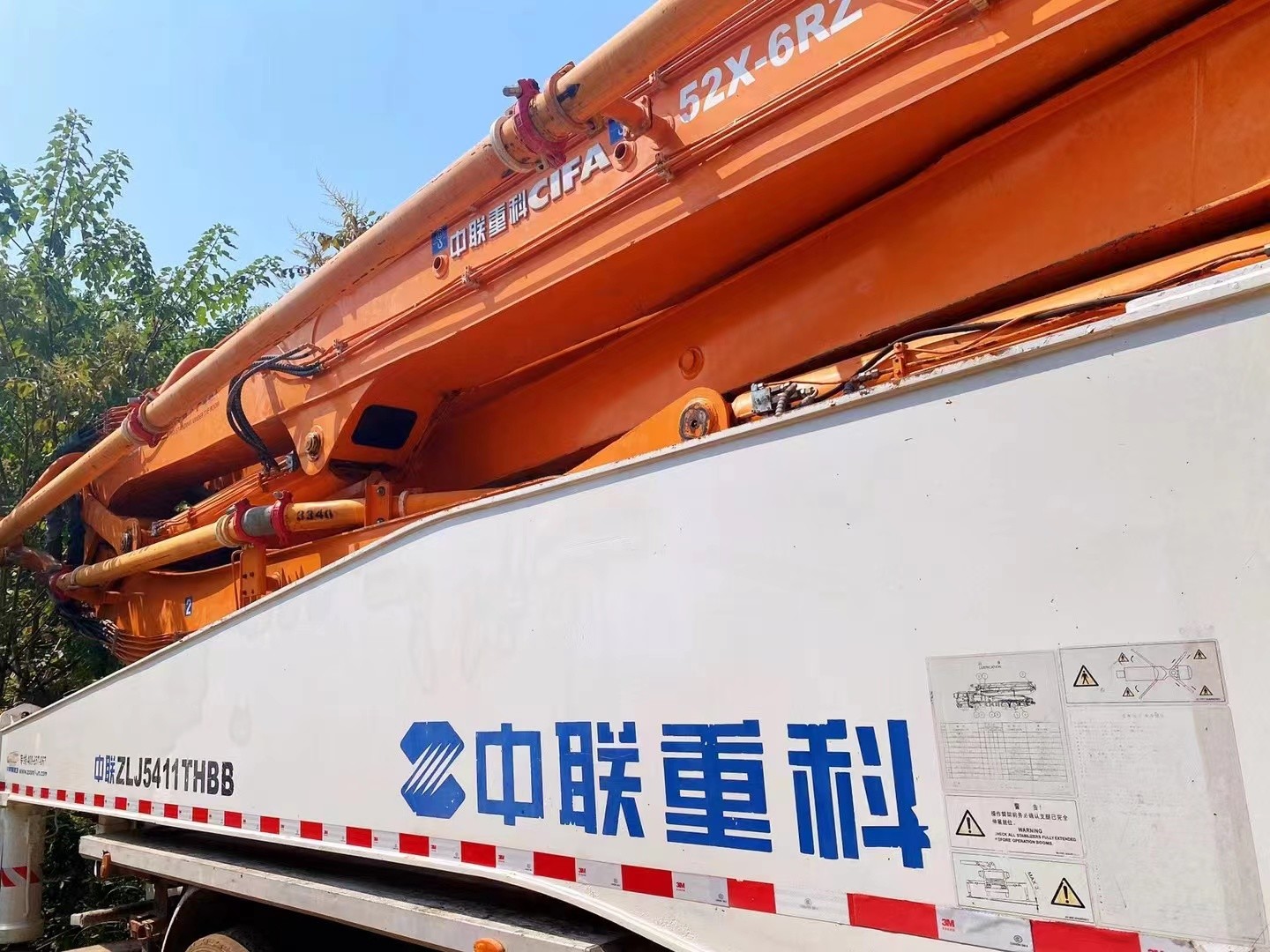2013 Zoomlion Used Concrete Pump Truck 52m Diesel Fuel
