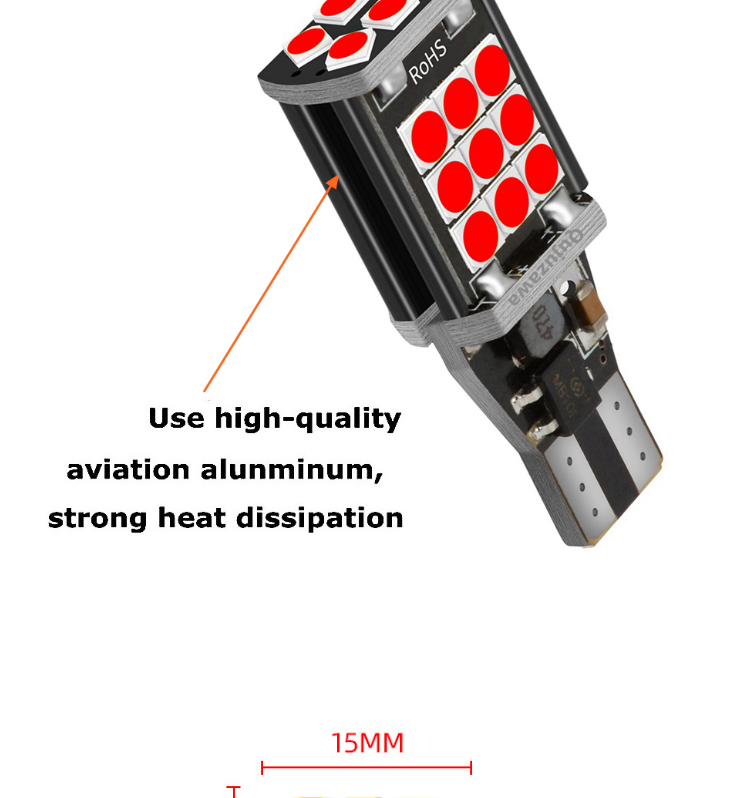 OEM Luz 1157 T15 Automotive LED Turn Signals 3030 1156 Bulb License Plate Brake Light Festoon 12v
