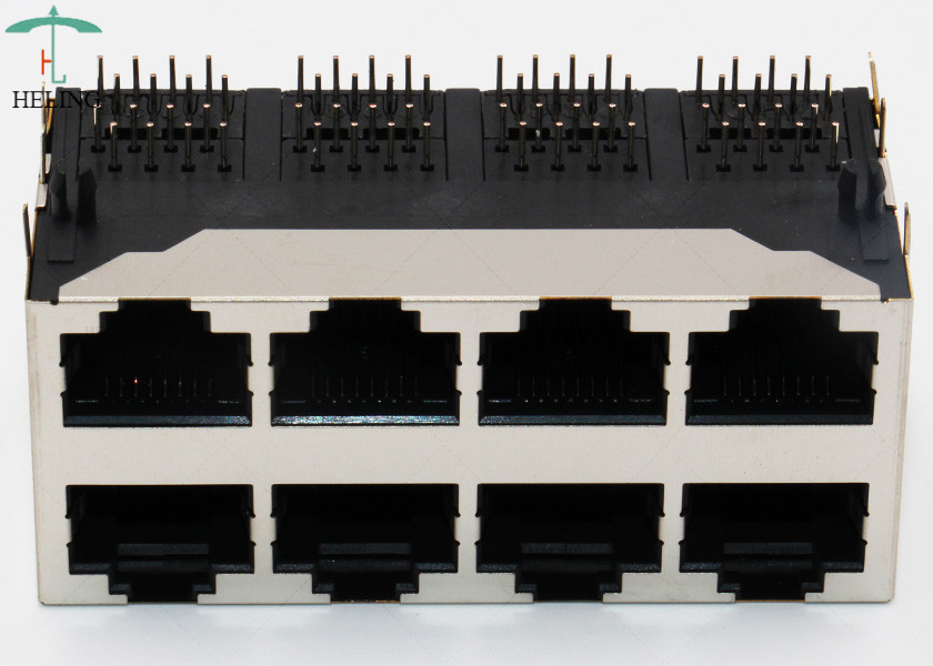 90 Degree Multiple Port RJ45 Female Jack MJ5988-B024-HRH1 1.5A 125VAC