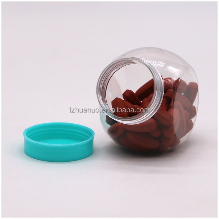 70ML/CC PET Round Plastic Bottle Ideal for Candy Snacks and PET Food Storage