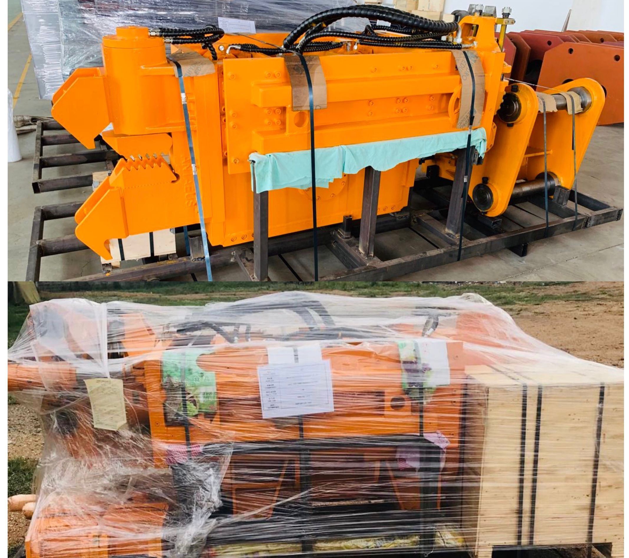 CE Side Clamp Hydraulic Vibro Hammer Excentric Moment 7.5kgm
