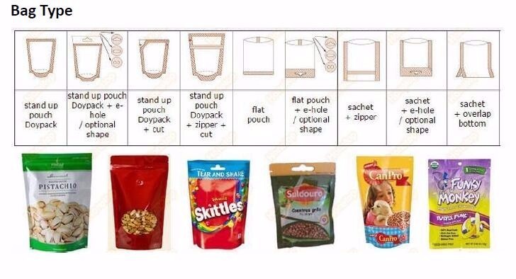 304SS Automatic Beef Jerky Puffed Food Pre-made Pouch bag Packing Machine