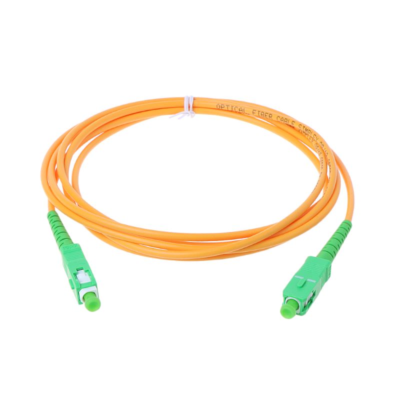 ELETECK APC-SC APC-SM Fiber Optic Jumper Cable 3mm Extension Patch Cord