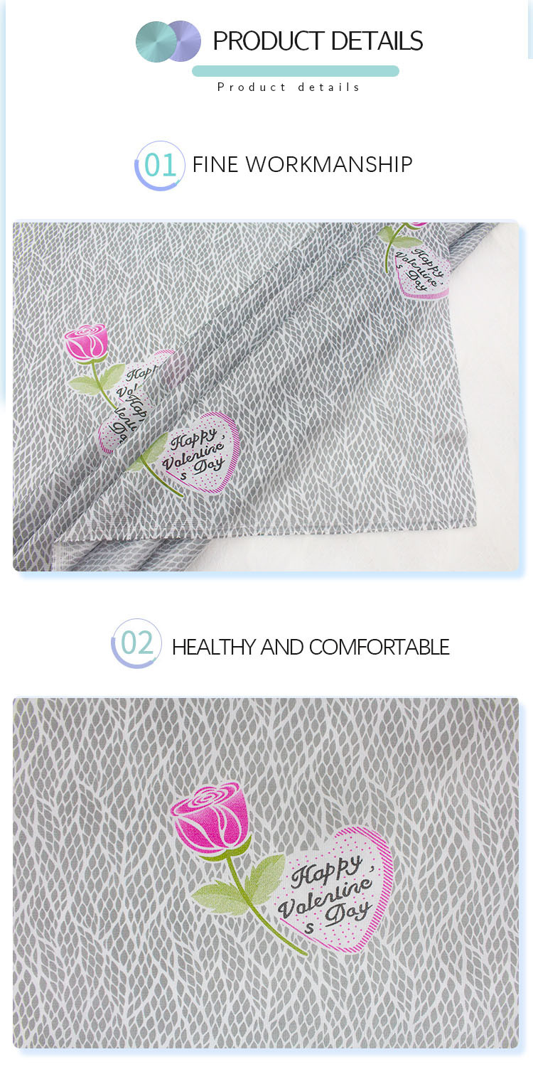 Warp Knitted Polyester Mattress Fabric Brushed Cloth Color Pattern
