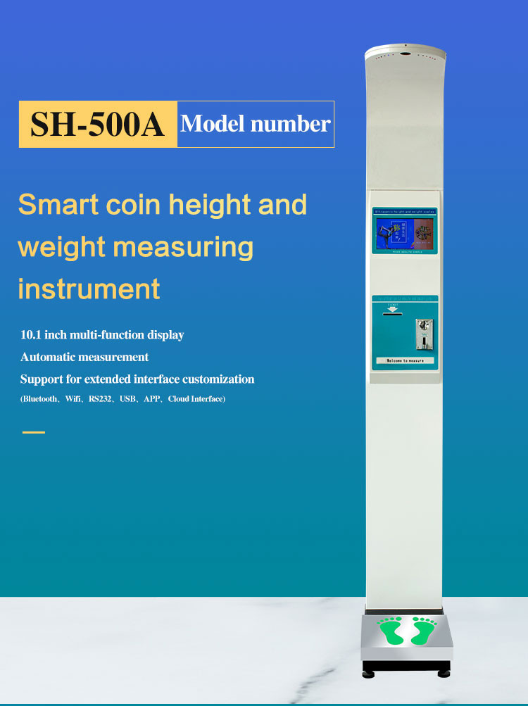 Pharmacy BMI Coin Operated Weighing Scales With 10.1 Inch LCD HD Display