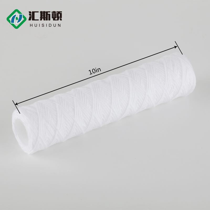 Huiston 1 Microns Pp Wound Cartridge Water Filter for Edible Oil Filtration 10 Inch Length