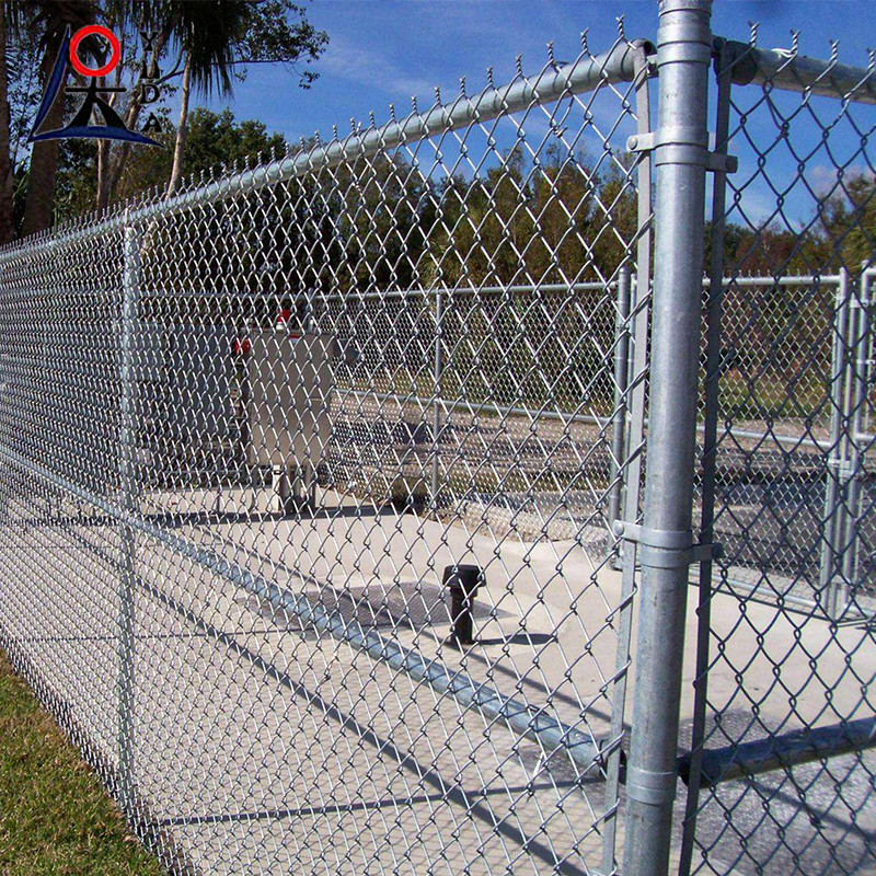 4ft 6 Ft 8ft 10 Ft Galvanized Chain Link Fence Netting Chain Link Cyclonic Mesh