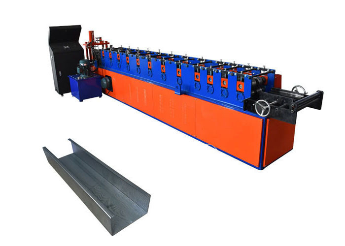 Construction Light Steel Keel Roll Forming Machine Motor Drive For CD / UD Profile