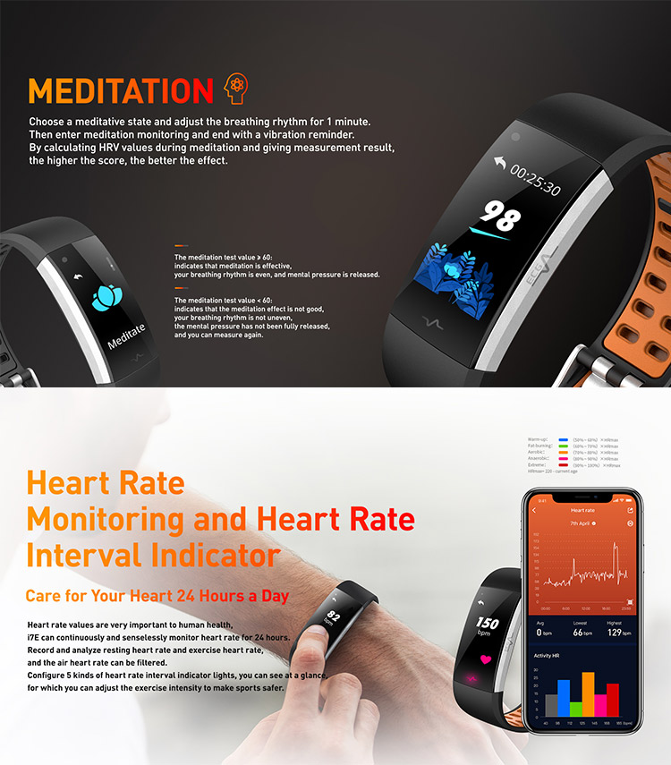 Smart Band Oled Touch Screen ECG Sensor Smartwatch