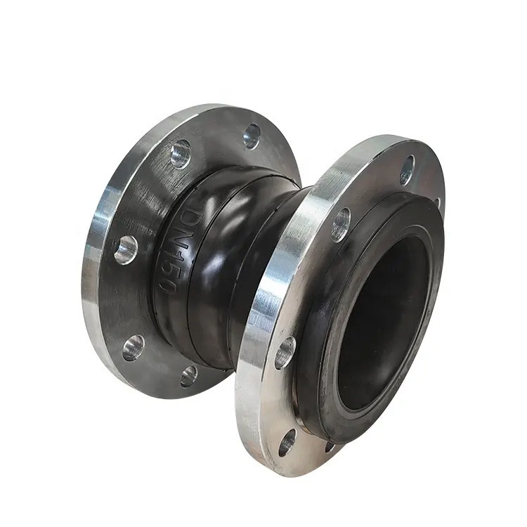 24inch Large Diameter Stainless Steel Flange Neoprene Rubber Expansion Joint PTFE Lined Rubber Flexible Fittings