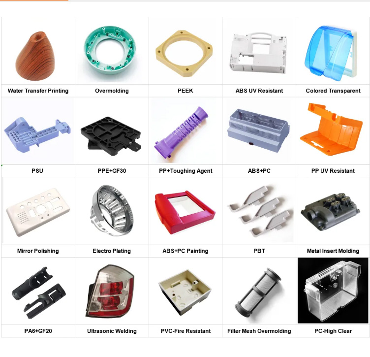 Standared Products Plastic Injection Molding Service for Customized Product Manufacturing