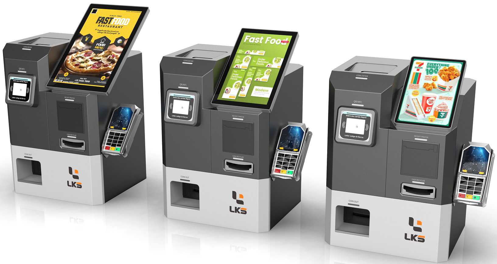 Self-Service Payment Kiosk With Bill Acceptor / Smart Hopper