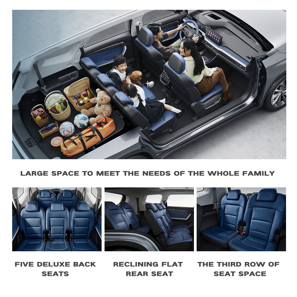 Geely Livan Electric Auto 5-Door 6-Seater Energy Vehicle with Longest Wheelbase Fast Charging and Max Speed of 163km/h