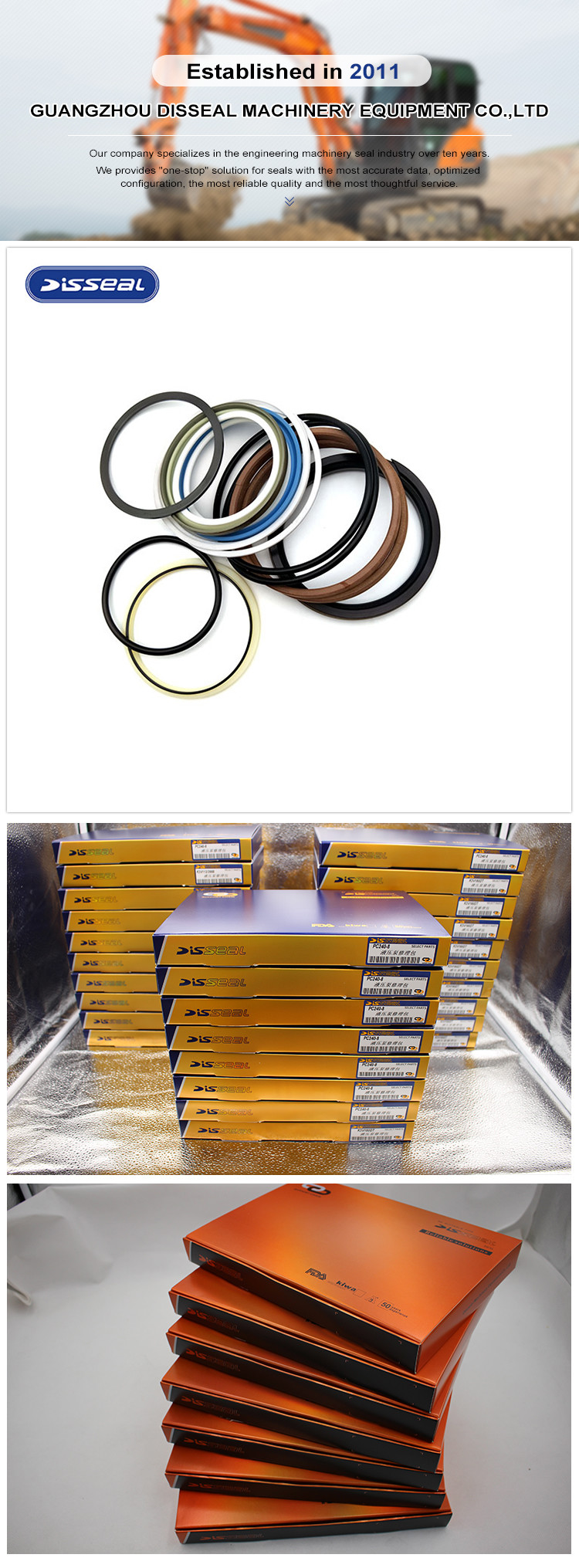 Hydraulic Cylinder Seal Kit 31Y1-31150 For HYUNDAI Excavator R140-7
