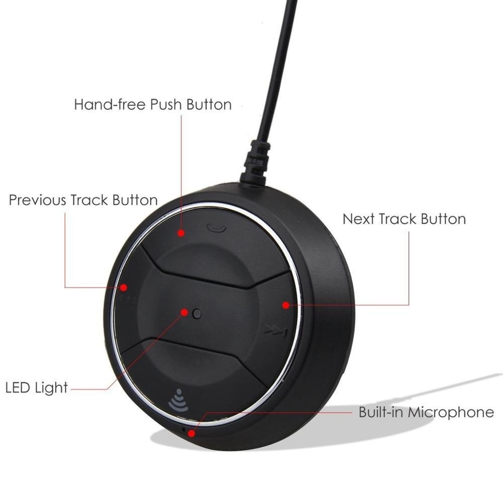 Portable Wireless Audio Adapter 3.5mm Aux Stereo Output Bluetooth Adapter Wireless Aux Receiver