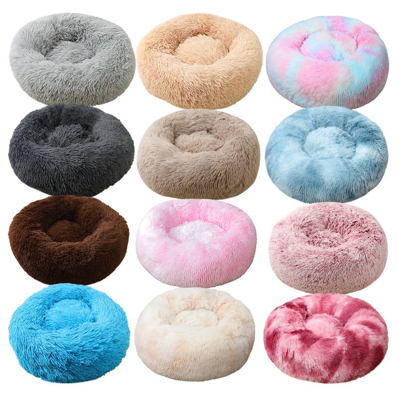 Linen Polyester Luxury Cat Dog Pet Bed Pet Bed Cushion Blue