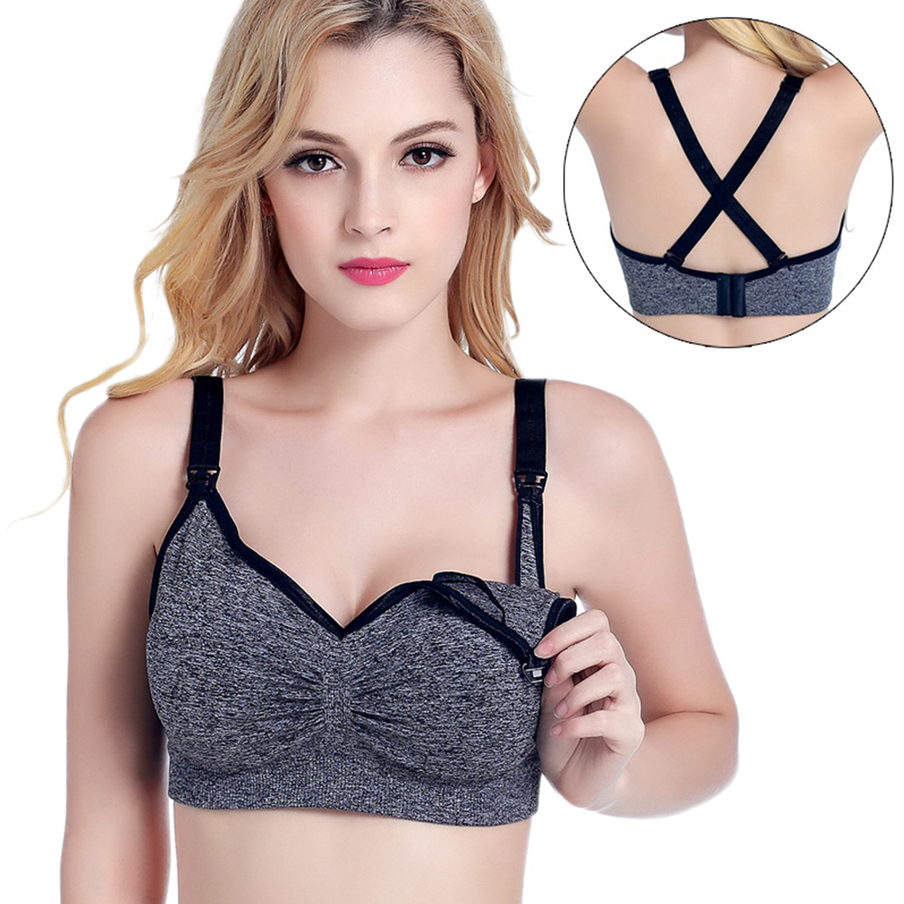 7 Days Sample Order Support Solid Pattern Type Push Up Nursing Bra for Breathable Wear