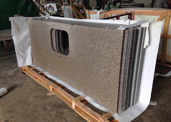 G664 Bainbrook Brown Granite Look Countertops With Rounded Corners