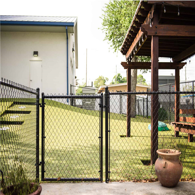 Black Pvc Coated 5 Foot Steel Chain Link Fencing Lightweight