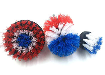 Electric Cleaning Power Brush Kit PP / Nylon Material For Bathroom Surfaces
