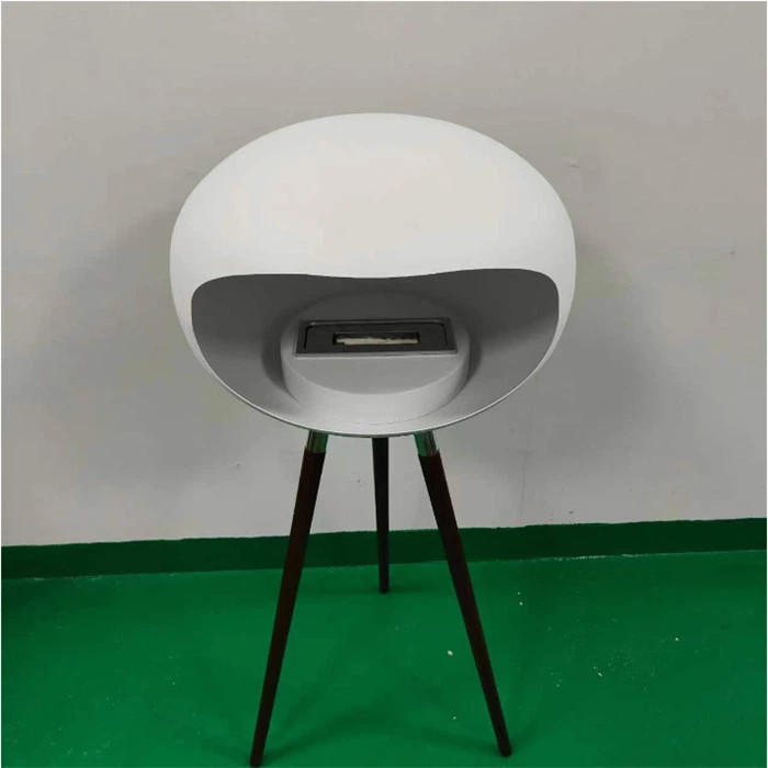 Indoor Free Standing Real Fire Ethanol Fireplace Corten Steel Material