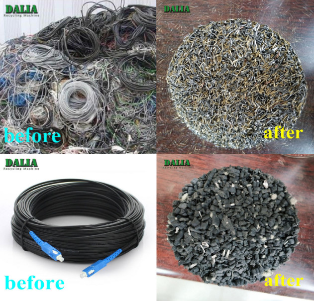 High Efficiency Copper Cable Granulator Machine Customized Voltage DALIA