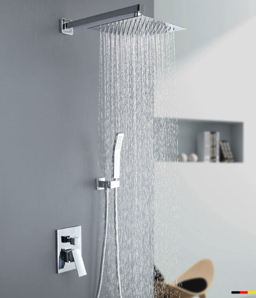 Brushed Gold Black Silver Embedded OEM Concealed Basin Mixer