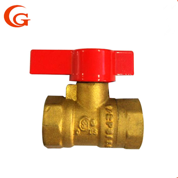 1/2" Female Brass Gas Ball Valve , CNC Union Ball Valve Brass