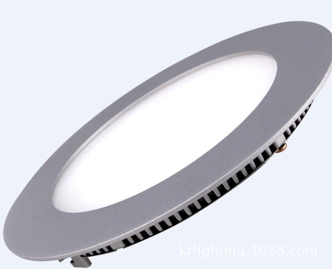 AC85 - 240V Round Slim LED Panel Light , High Power 10W SMD LED Panel Light