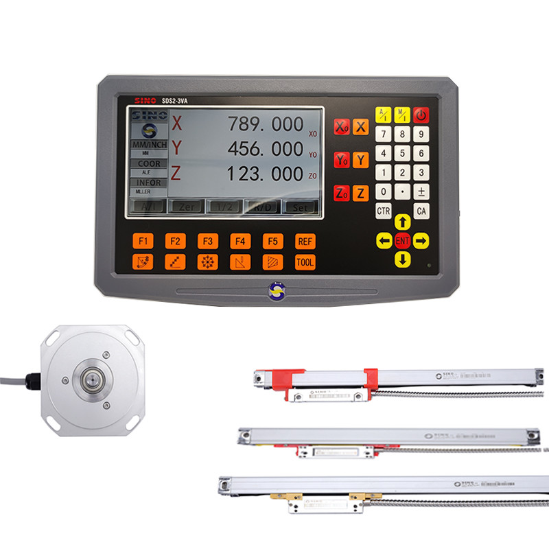 SINO Lathe DRO 3 Axis Digital Readout SDS2-3VA With TTL For High Resolution Milling Lathe Machine