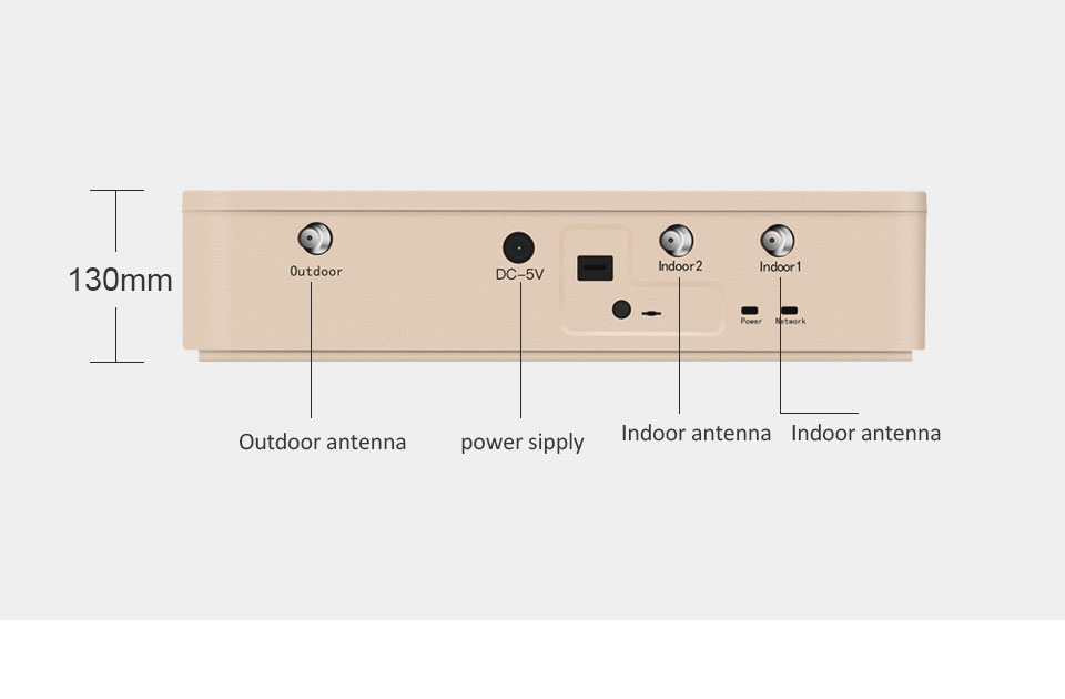 1800MHz 2100MHz Mobile Signal Boosters 70dB Gain With LCD Display