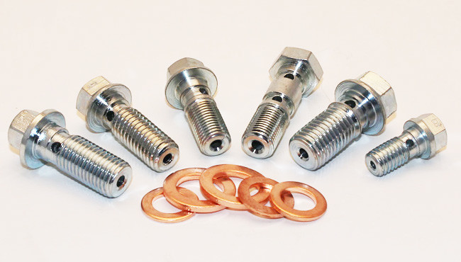 Premium Quality Copper Brake Hose Bolt Washer 0.44 Inches Diameter